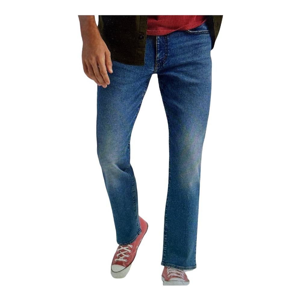 Men's Lee Extreme Motion Regular Fit Straight Leg Jeans Medium Blue Rinse 36/30